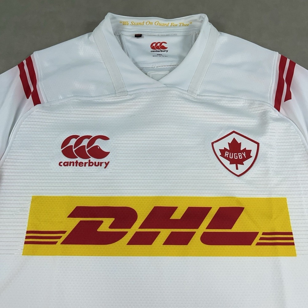 Canterbury Rugby Canada National Team Jersey Mens 3XL White Maple Leaf DHL - Picture 3 of 15